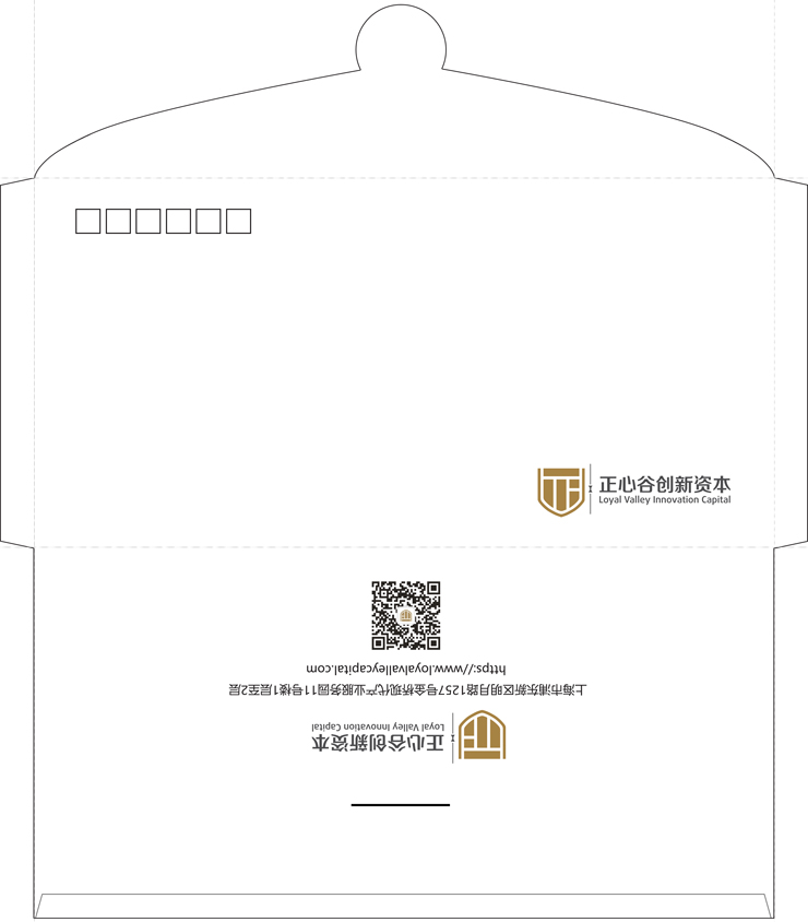 信封卡道版样品平面图，信封样品